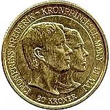 20 крон 2004, свадьба Фредерика и Дональдсон [Дания]
