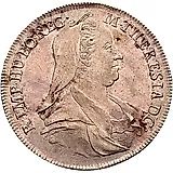 ½ талера 1766-1777, Мария Терезия - герб Тироля в центре [Австрия]