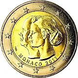 2 евро 2011, Свадьба Князя Монако Альбера II и Шарлин Уиттсток [Монако]