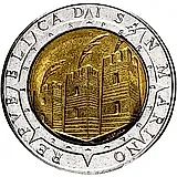 500 лир 1992, 500 лет открытию Америки [Сан-Марино]