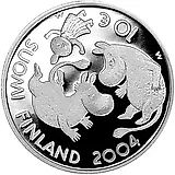 10 евро 2004, 90 лет со дня рождения Туве Янссон [Финляндия]