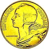 20 Centimes 1994, Bee, mint mark: "Bee" to the right of the year [France]