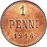 1 пенни 1916