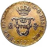 ¼ реала 1814-1821, 2/4 Senal [Мексика]