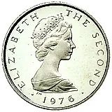 ½ пенни 1976-1979, Серебро [Остров Мэн]