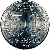 50 пфеннигов 1973, A [Германия / ГДР]