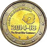2 евро 2014, 100 лет началу Первой Мировой войны [Бельгия]