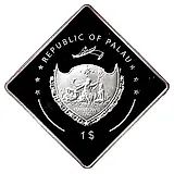 1 доллар 2009, 2000 лет Битве в Тевтобургском лесу /парфенон/ [Палау]