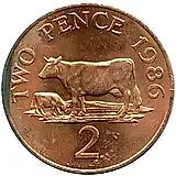 2 пенса 1986 [Гернси]