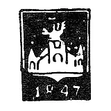 Городское клеймо Орла 1847-1849 гг. "Белый город"