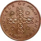 1 новый пенни 1975 [Остров Мэн]