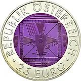 25 евро 2005, Серебро/Ниобий - 50 лет телевидению [Австрия]