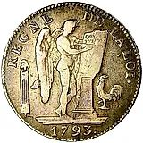 6 ливров 1793, Дата: L'AN II [Франция]