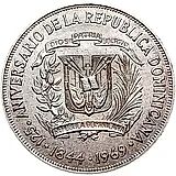 1 песо 1969, 125 лет Республике [Доминикана / Доминика]