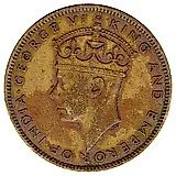 1 пенни 1945 [Ямайка]