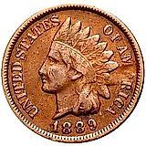 1 цент 1889, Indian Head Cent [США]