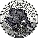 20 евро 2014, Доисторическая жизнь - Третичный период [Австрия]