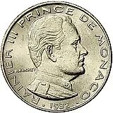 1 франк 1982 [Монако]