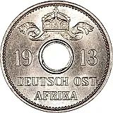 5 геллеров 1913, A, знак монетного двора "A" — Берлин [Германская Восточная Африка]