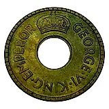 1/2 пенни 1943 [Фиджи]