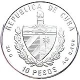 10 песо 1994, Карибская фауна - Разноцветный групер [Куба]