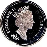 5 центов 2002, 50 лет правлению Королевы Елизаветы II [Канада]