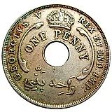 1 пенни 1915 [Британская Западная Африка]