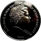 2 фунта 2010, Помолвка Принца Уильяма и Кэтрин Миддлтон [Британская Территория в Индийском Океане]