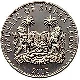 1 доллар 2002, 50 лет правлению Королевы Елизаветы II /Елизавета II,Принц Чарльз и кузнецы/ [Сьерра-Леоне]