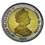 25 пенсов 2008 [Тристан-да-Кунья / Острова Святой Елены, Вознесения и Тристан-да-Кунья]