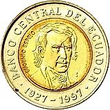 1000 Sucres 1997, 70th Anniversary of the Central Bank [Ecuador]