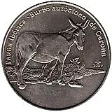 1 песо 2007, каталонский осёл [Куба]