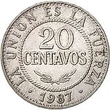20 сентаво 1987 [Боливия]
