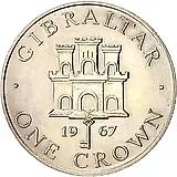1 крона 1967 [Гибралтар]