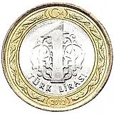 1 лира 2012, 150 лет Счетной палате [Турция]