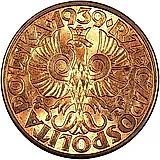 5 грошей 1939, бронза [Польша]