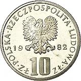 10 злотых 1982, Болеслав Прус [Польша]