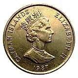 25 центов 1987 [Каймановы острова]