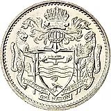 25 центов 1990 [Гайана]