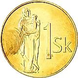 1 крона 2007 [Словакия]