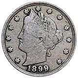 5 центов 1899, Liberty Nickel [США]