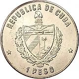 1 песо 1986, футбол [Куба]