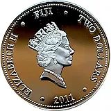 2 доллара 2011, Тихоокеанская рыба-меч [Фиджи]