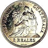 2 реала 1894-1899 [Гватемала]