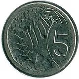 5 центов 1990 [Каймановы острова]