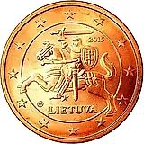 5 евроцентов 2015-2019 [Литва]