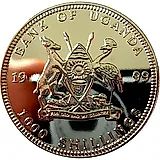 1000 шиллингов 1999, Монеты ЕВРО - Нидерланды, 5 центов [Уганда]