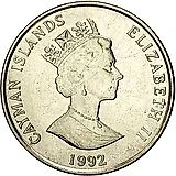 25 центов 1992 [Каймановы острова]