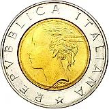 500 лир 1993, 100 лет Банку Италии [Италия]