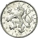 50 геллеров 1993, b’, знак монетного двора: "b’" (b с короной) - Яблонец-над-Нисой, Чехия [Чехия]